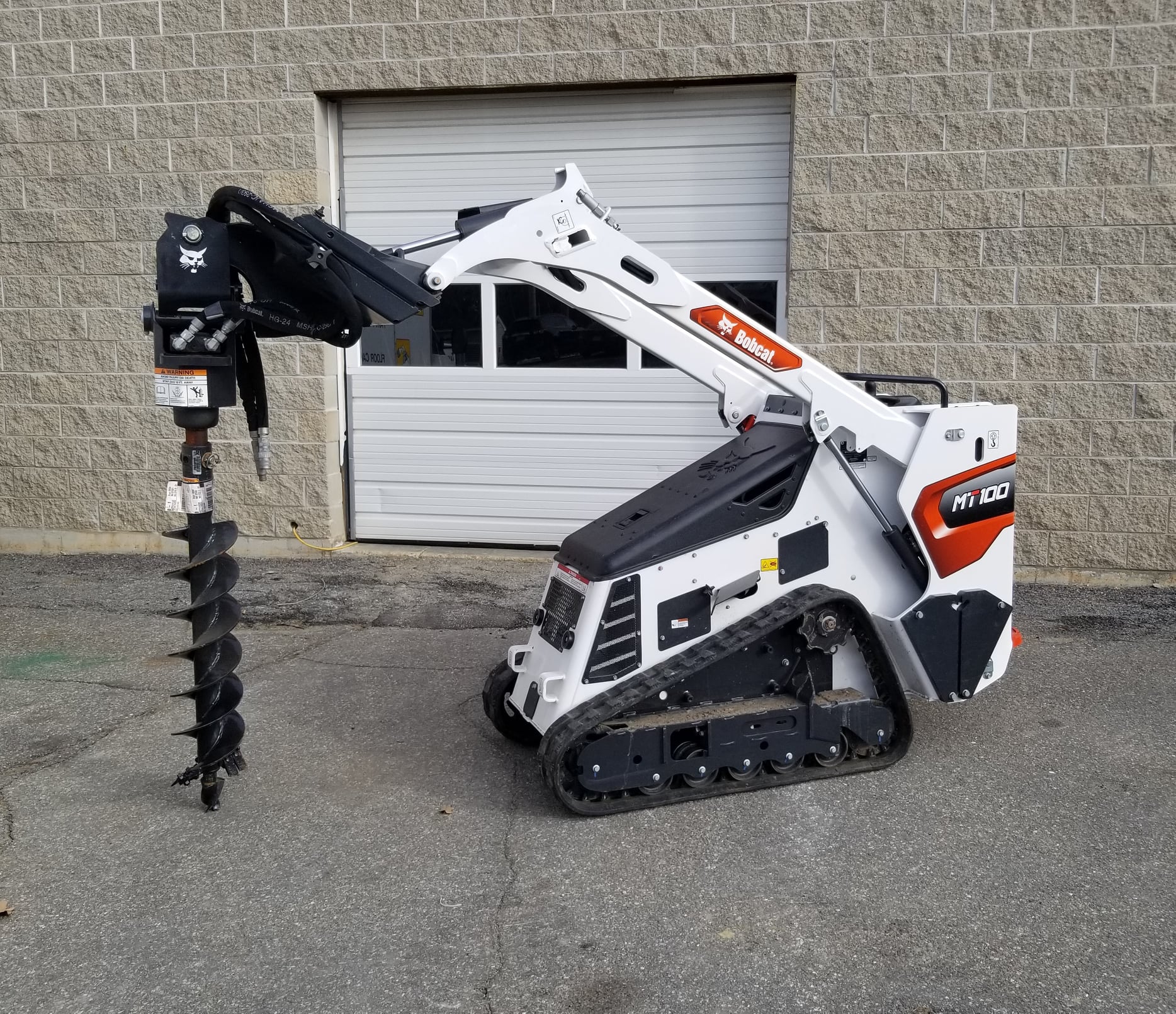 Rent the 24" Auger For BOBCAT MT100 Oesterling's Equipment Rentals
